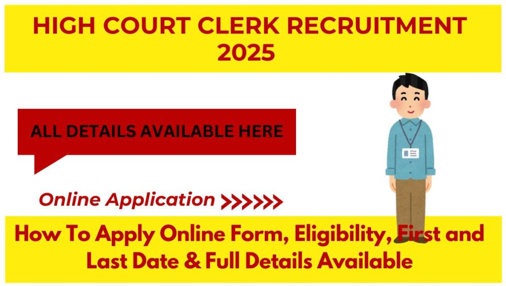 Bombay High court Clerk Recruitment 2025